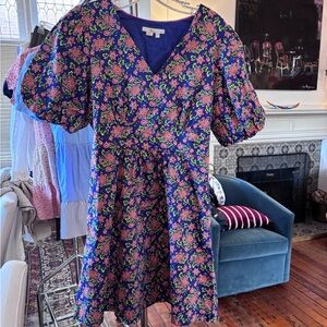 Boden Blue and Pink Floral Dress